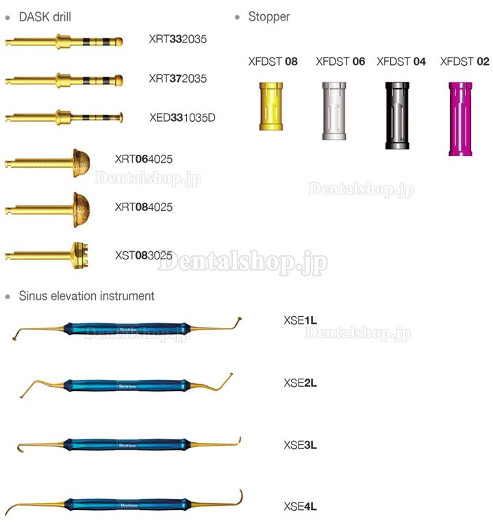 DASK Dentium Advanced Sinus Kit Dental Implant Drill Stoppers Sinus Surgical Instrument